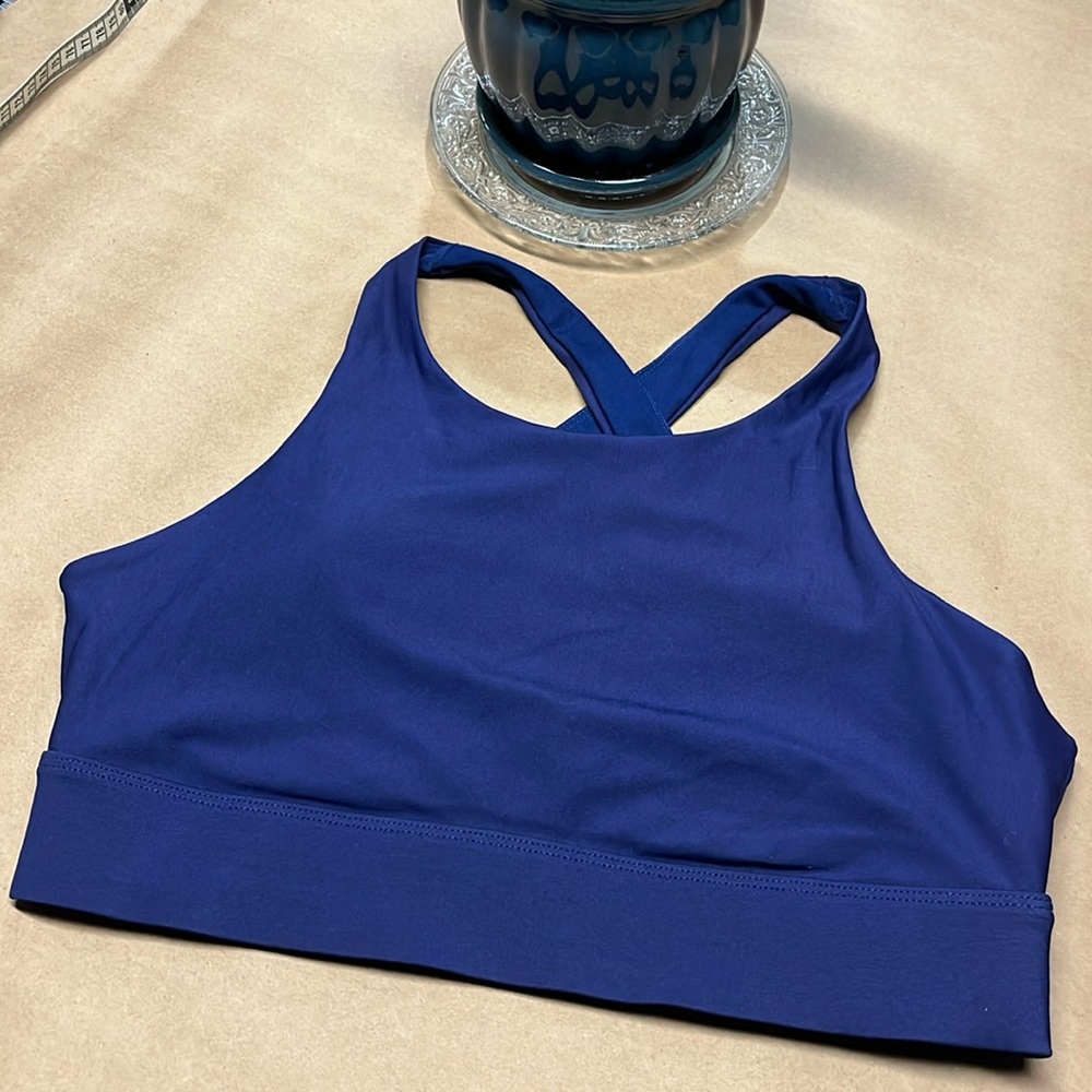 Like New Fabletics Blue Sports Bra Medium